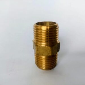 NIPLE DUPLO 1/2 LATÃO  4 CM